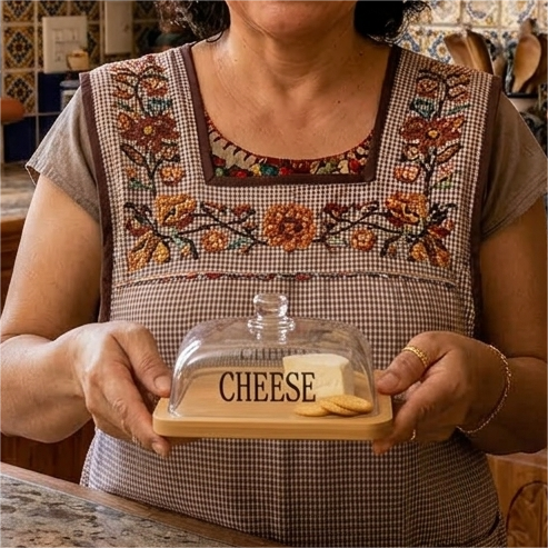 PORTA QUESO DE VIDRIO