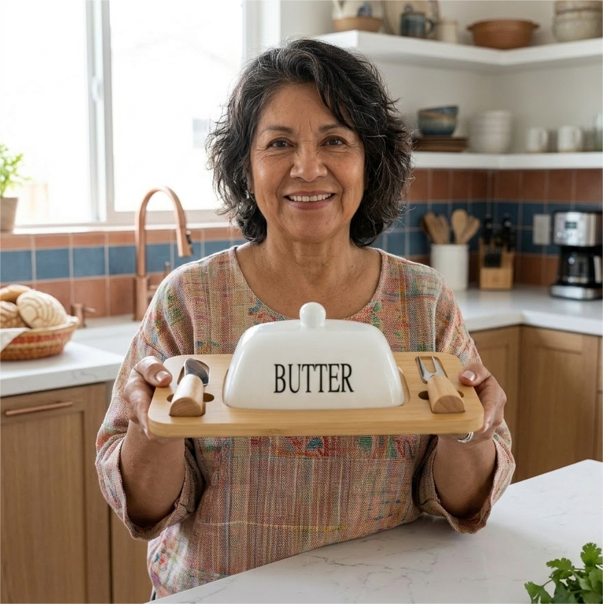MANTEQUILLERA 2 UTENSILIOS