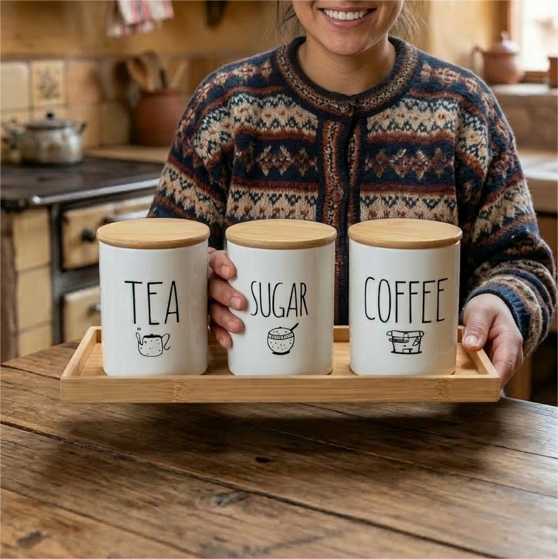 ORGANIZADOR SUGAR TEA COFFE X3