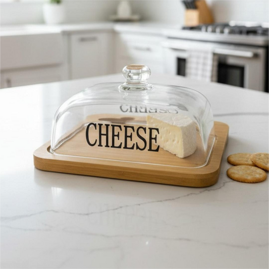 PORTA QUESO DE VIDRIO